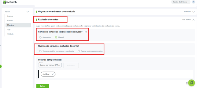 exclusão